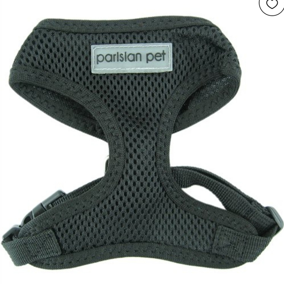New Parisian Pet Mesh Harness Black medium new
